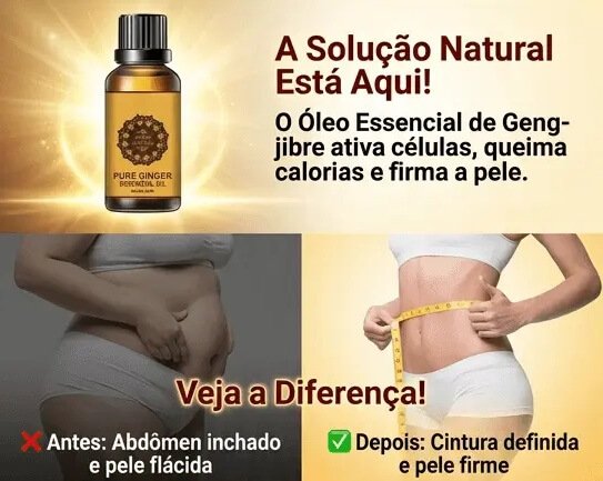 Óleo de Gengibre, Drenagem Abdominal