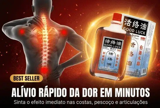 Óleo ativador para aliviar a dor e estimular a circulação